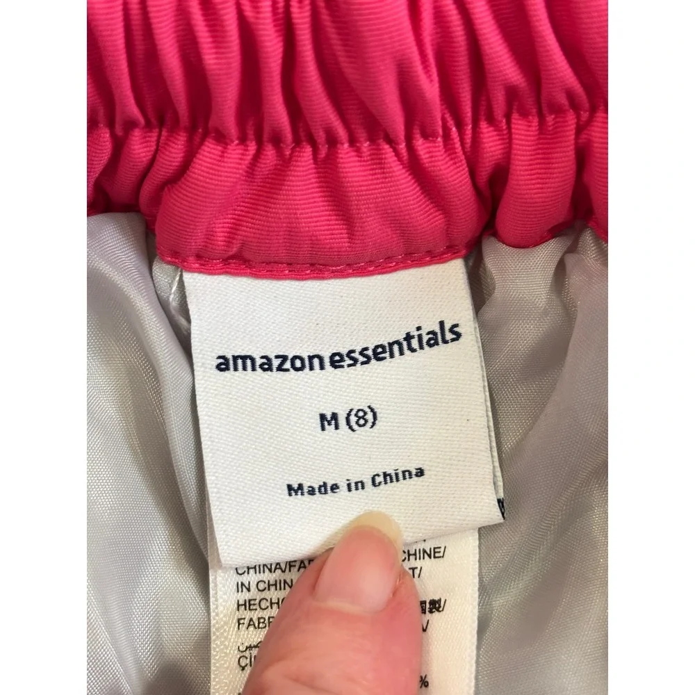 Amazon Essentials Kids‎ Pink Insulated Snow Pants Winter Ski Bibs Size M 8